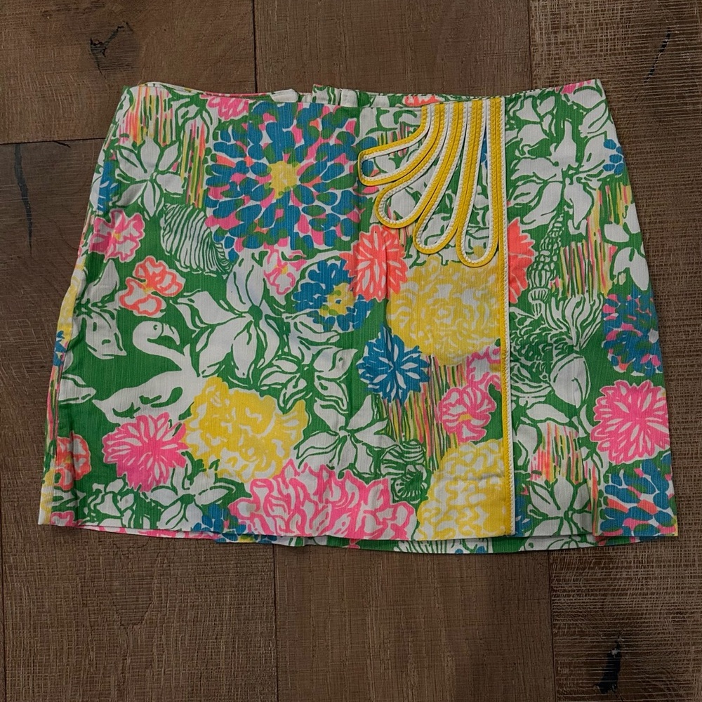 Lilly Pulitzer Vibrant Floral Mini Skirt